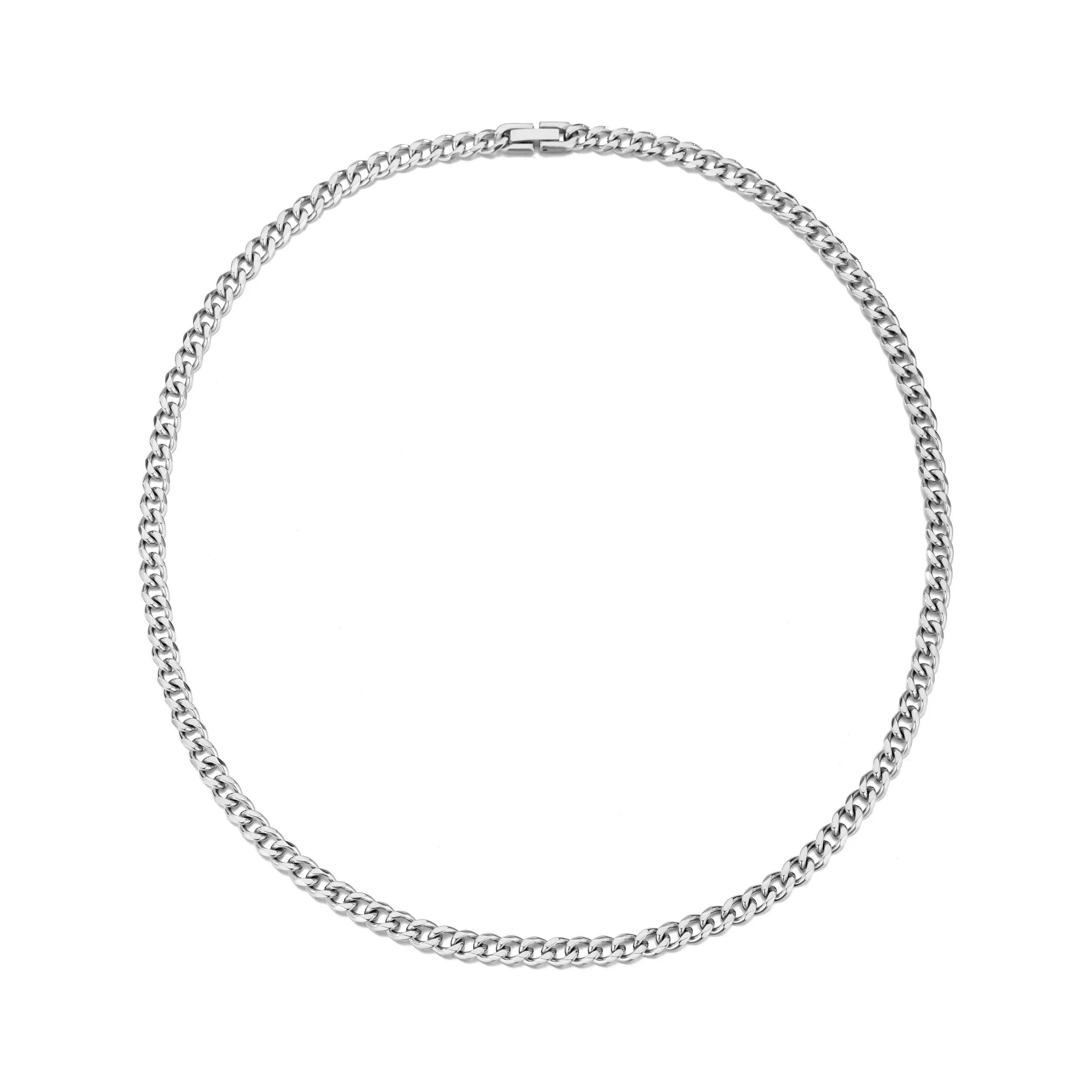 Men's 6mm Stainless Steel 18-24 Inch Cuban Curb Chain Necklace