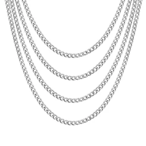 Men's 6mm Stainless Steel 18-24 Inch Cuban Curb Chain Necklace