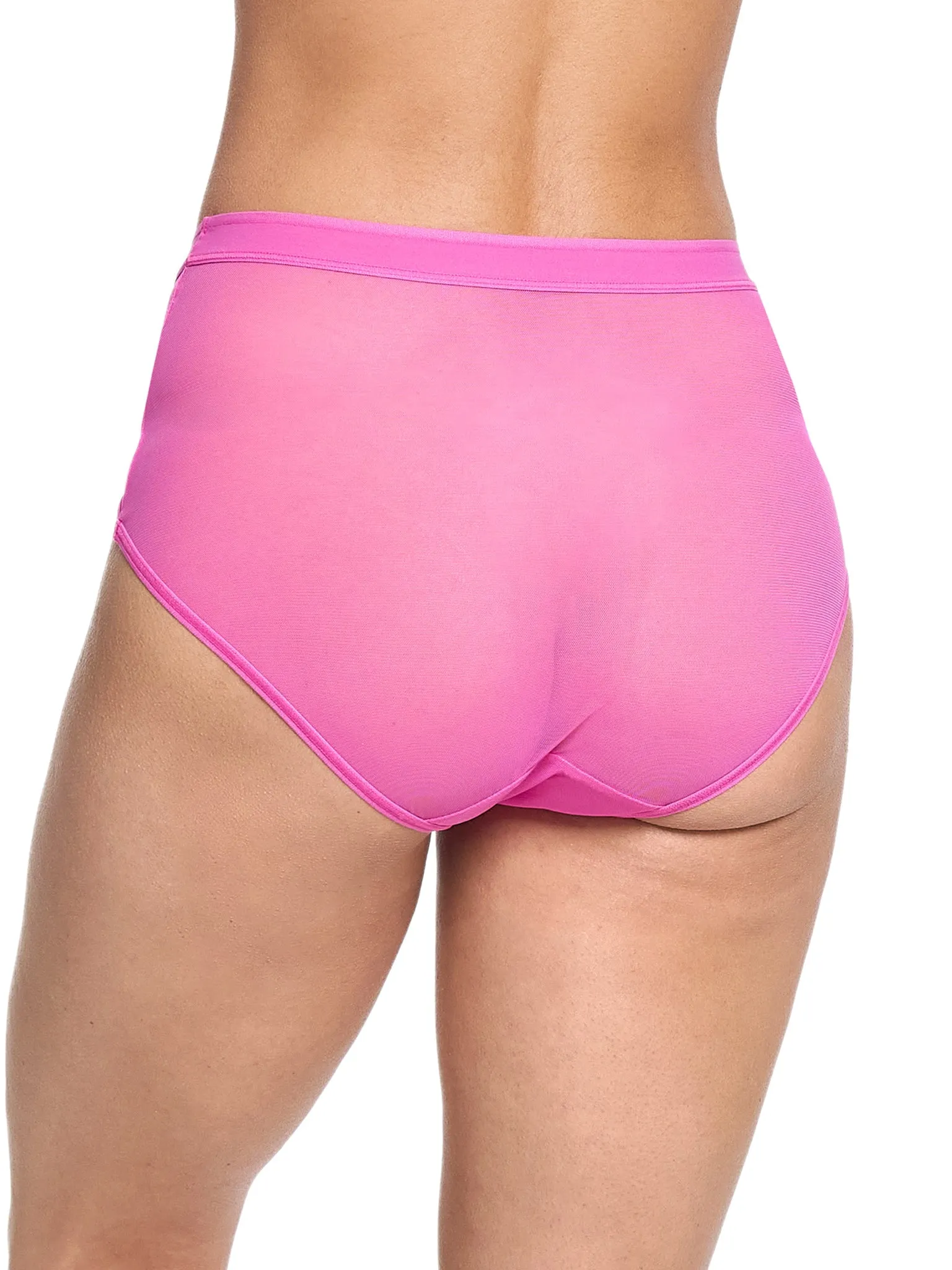 Mesh French Brief Berry Burst Pink