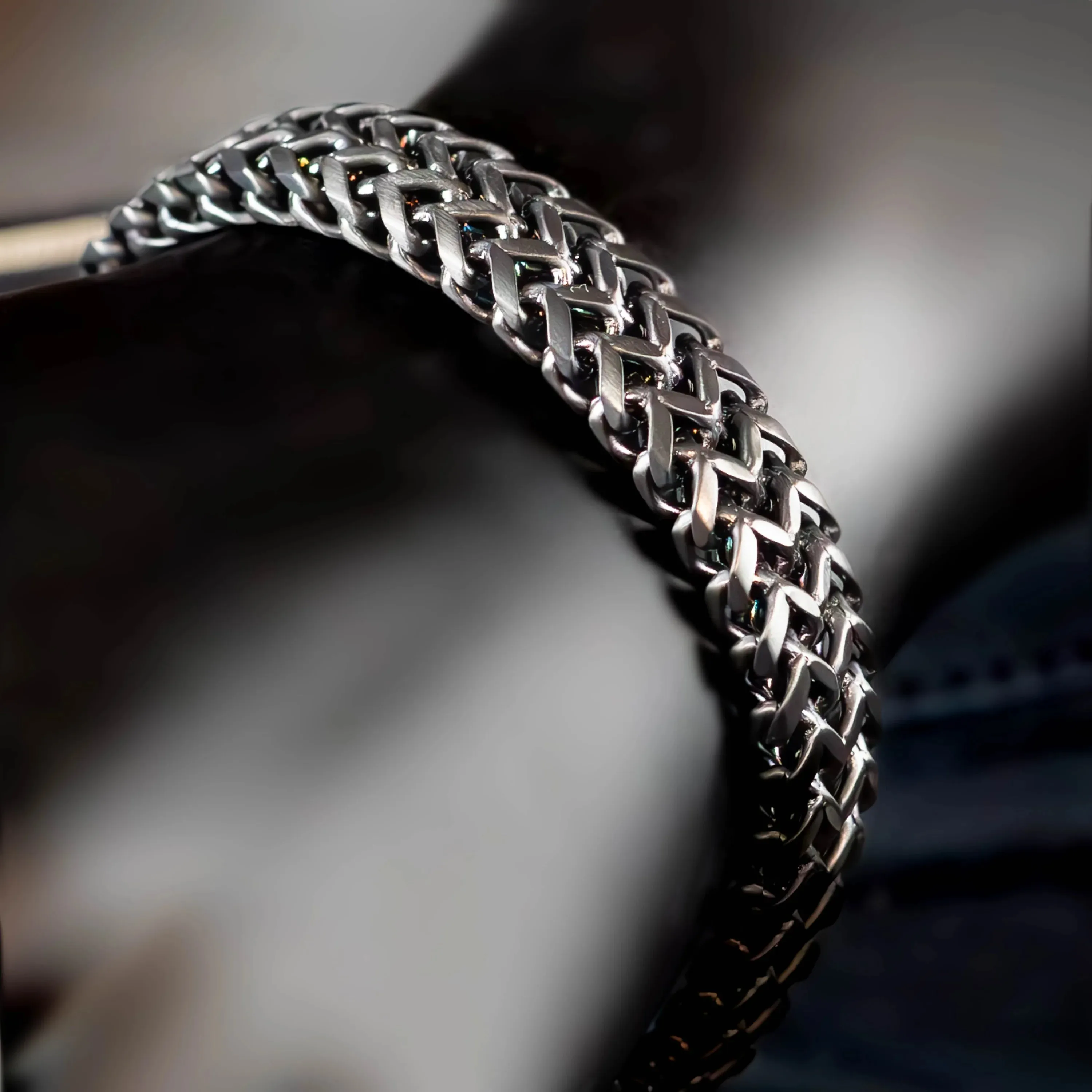 Máxcimo Stainless Steel Double Wheat Chain Bracelet