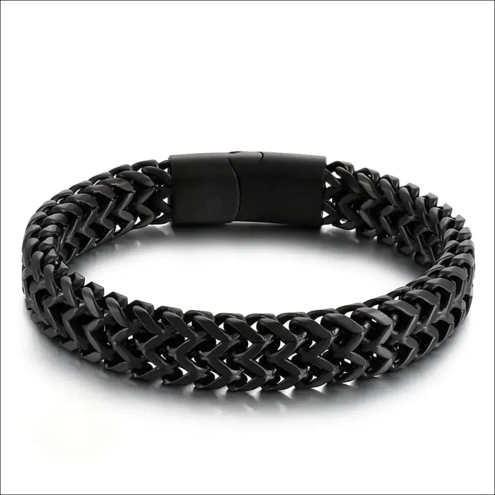 Máxcimo Stainless Steel Double Wheat Chain Bracelet