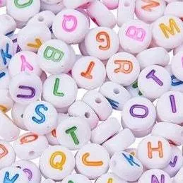 Plastic Letter Bead