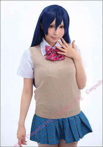 "Love Live!" Umi Sonoda style cosplay wig