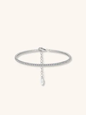 SERENA Full Tennis Sterling Silver Bracelet