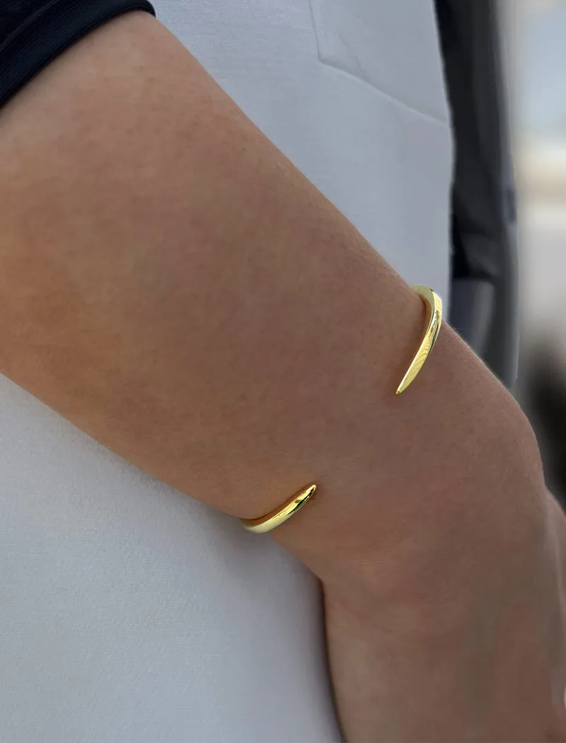 SUCCESS 2-Way Cuff Bracelet | 18K Gold Over Sterling Silver