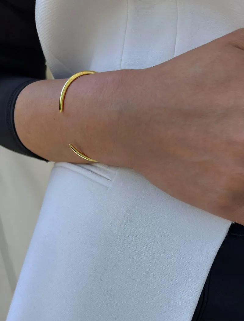 SUCCESS 2-Way Cuff Bracelet | 18K Gold Over Sterling Silver