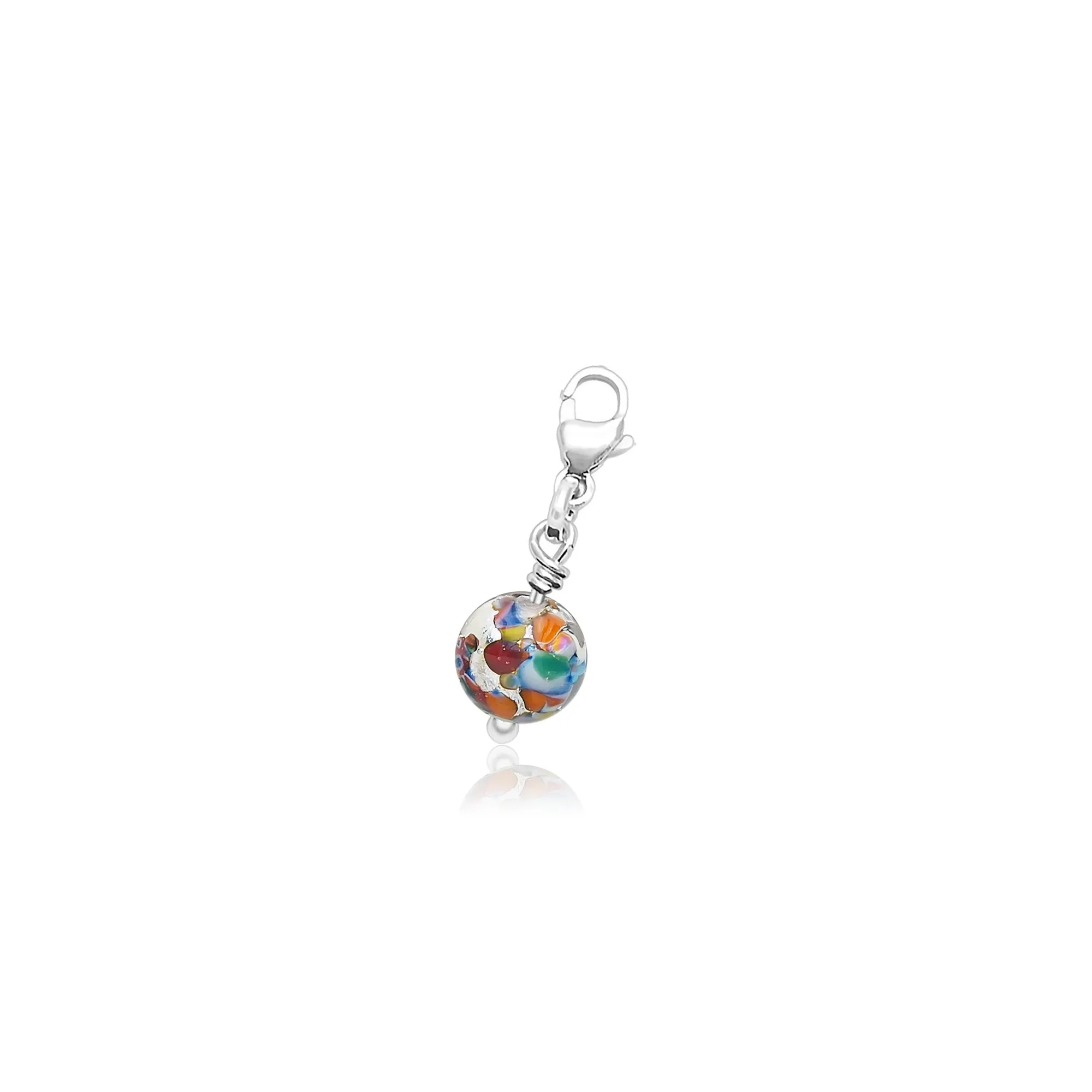 The Kiss Round Charm