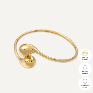 Vibes | Fluid Grace Open Bracelet | 18K Gold-Plated