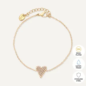 Vibes | Heart's Desire Clasp Bracelet | 18K Gold-Plated