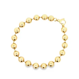 WD1177 14kt Gold Ball Chain Bracelet